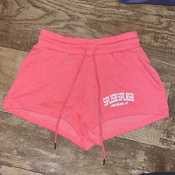 New Without Tags, LAGACI Splish Splash Hot Pink Comfy Mini Shorts - Picture 3 of 16